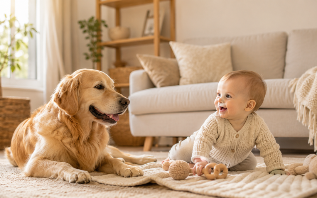 Baby & Hund: So gelingt ein entspannter Familienalltag von Anfang an
